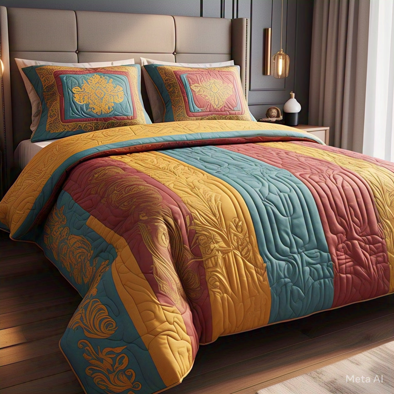 3PCS LUXURY BEDSHEET