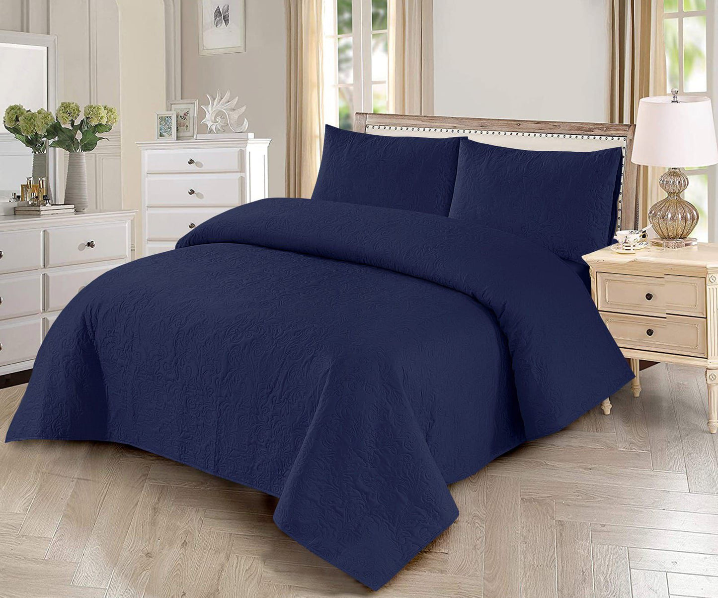 3PCS Plain Dyed Bedsheet