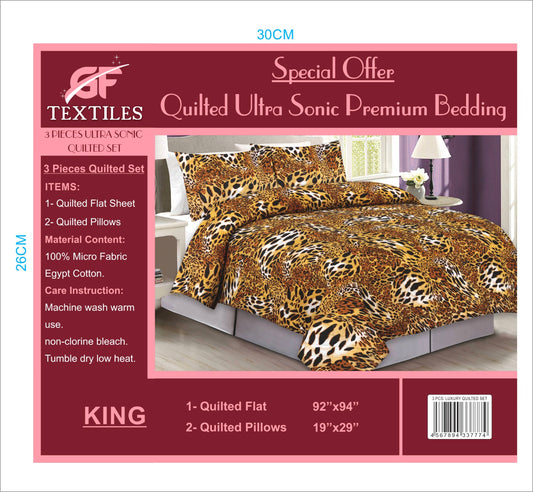 3PCS LUXURY DOUBLE BEDSHEET