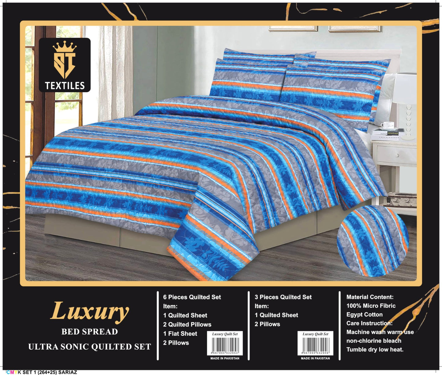 6PCS LUXURY COMFORTER SET